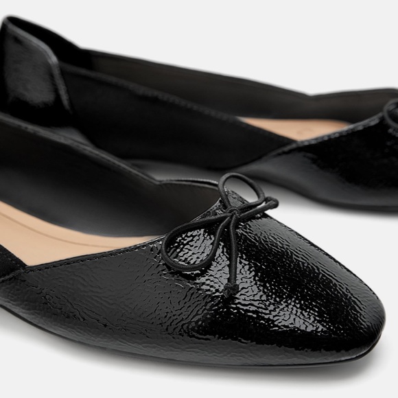 Zara Shoes Nwt Zara Ballet Flats With Bow Poshmark